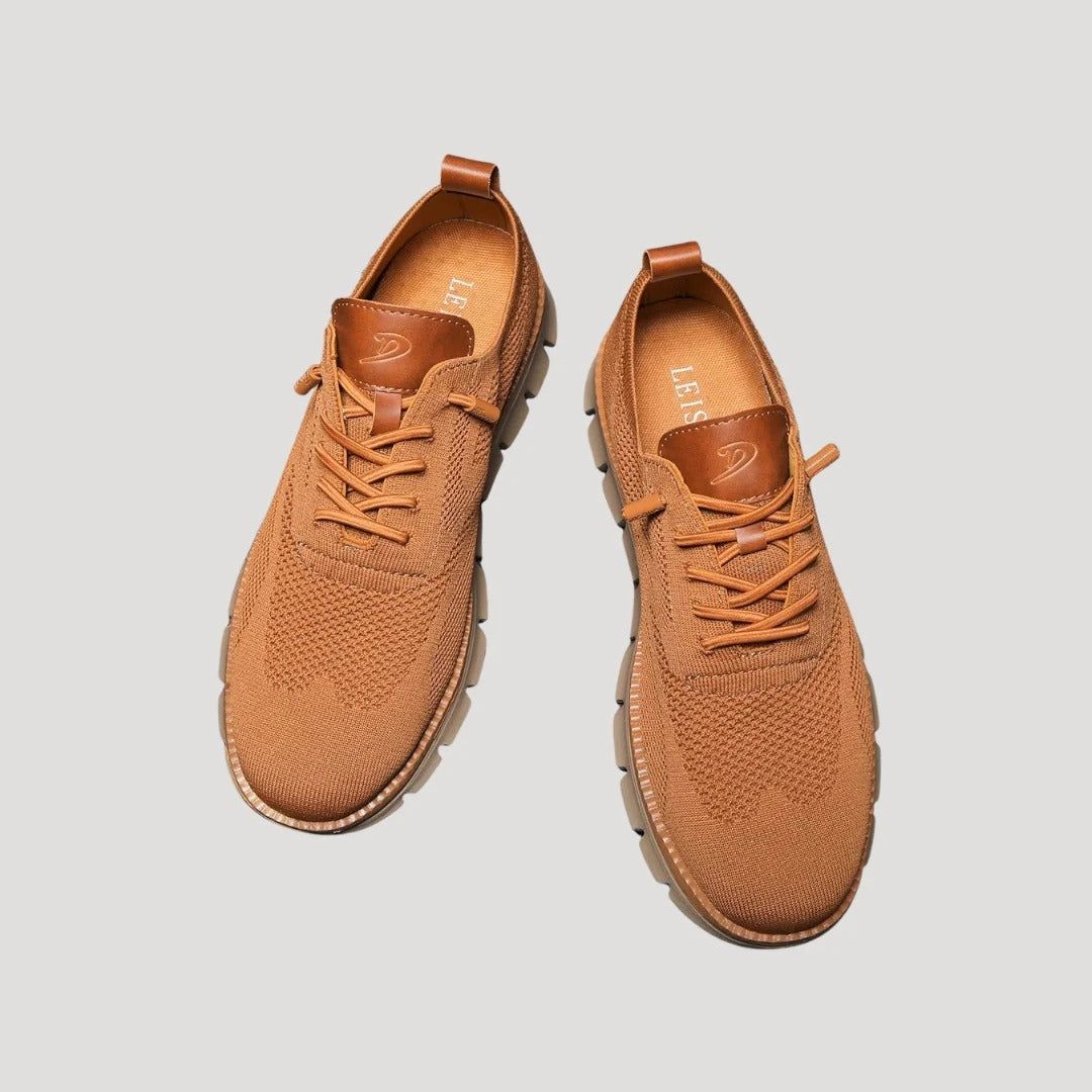 Herr sneakers med stickad ovandel och flexibel sula