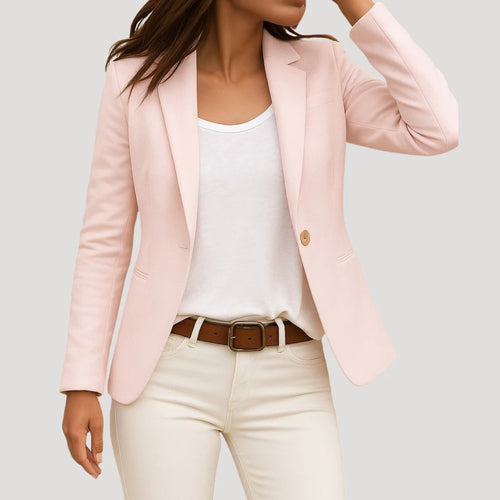 Dam figursydd kavaj blazer i klassisk stil