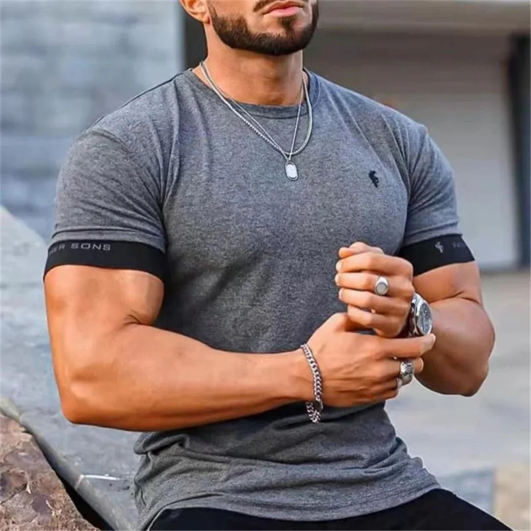Herr slim fit kortärmad t-shirt