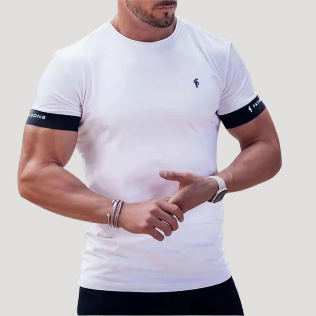 Herr slim fit kortärmad t-shirt