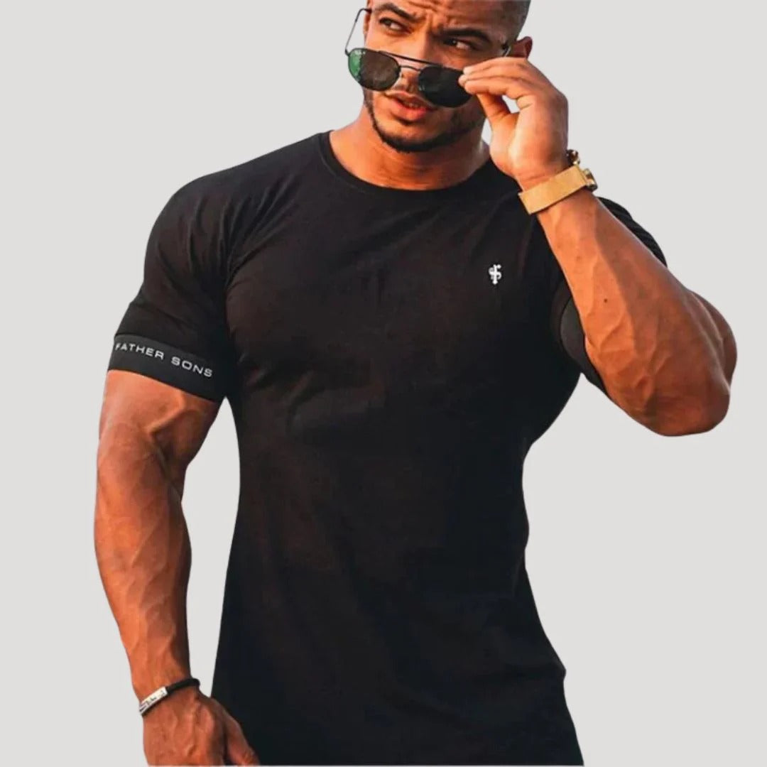 Herr slim fit kortärmad t-shirt