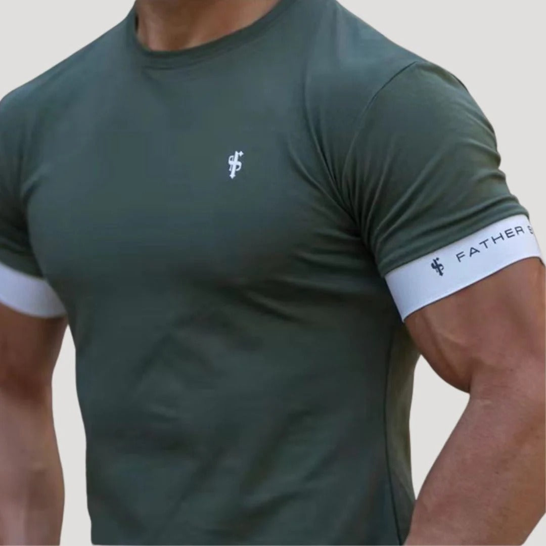 Herr slim fit kortärmad t-shirt