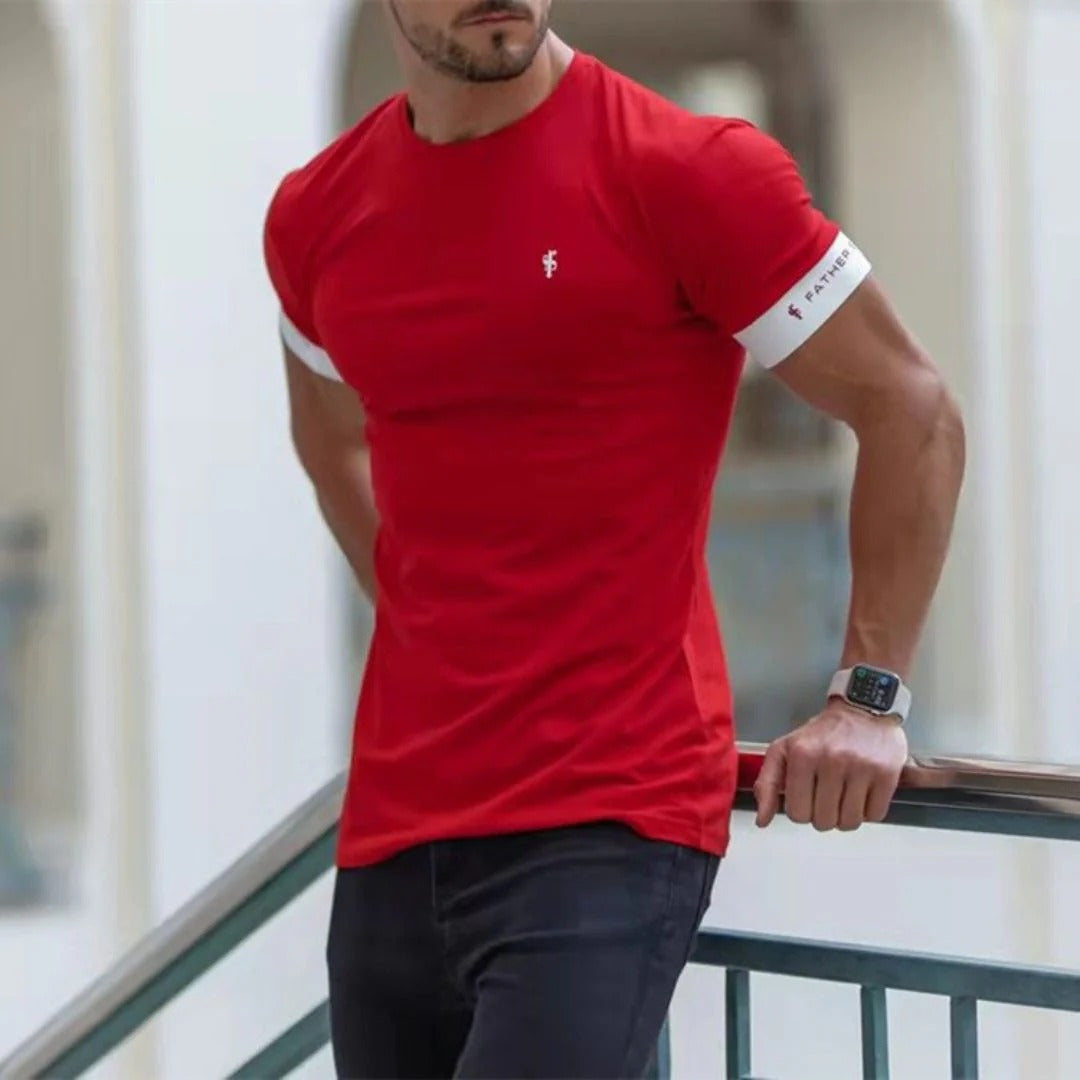 Herr slim fit kortärmad t-shirt