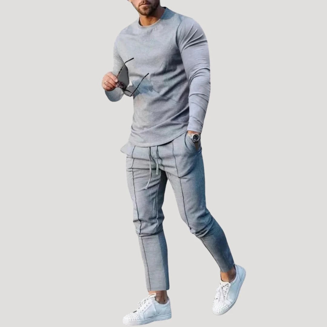 Herr mysdress med tröja och byxor slim fit