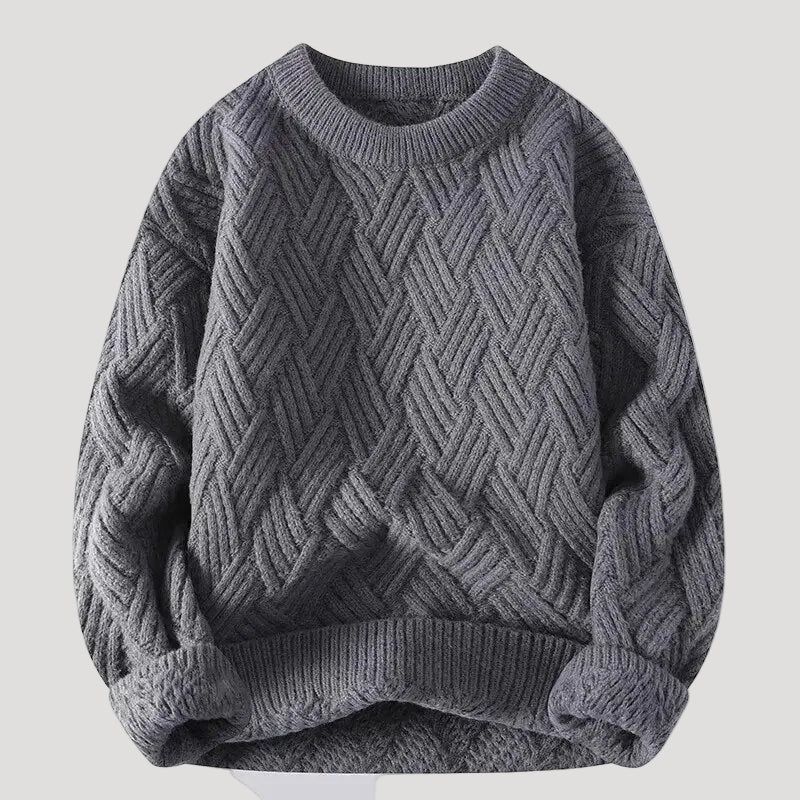 Herr mjuk bomullströja vintage casual