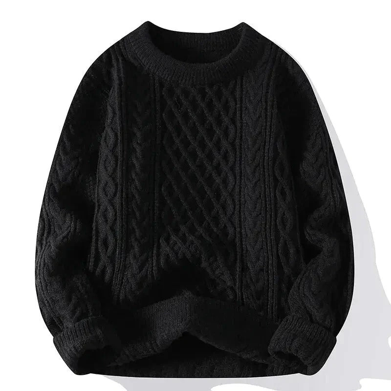 Herr mjuk bomullströja vintage casual